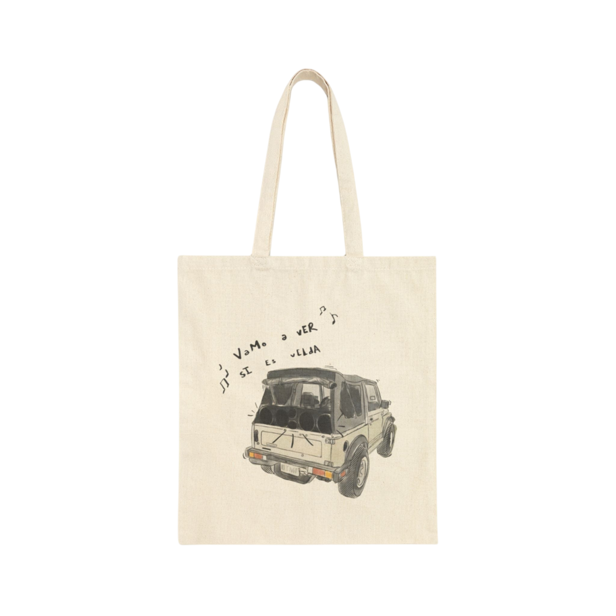 Bad Bunny Vamos A Ver Si Es Velda Tote Bag  Bad Bunny Merch | DTMF Merch
