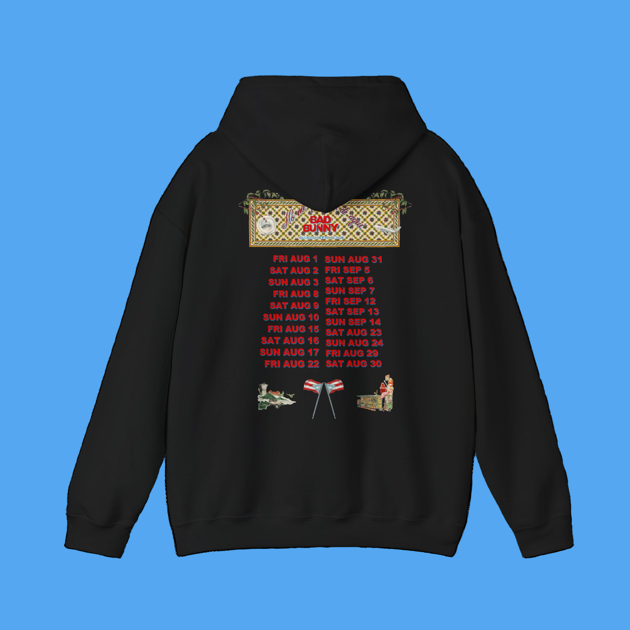 EXCLUSIVE - Black Concho Tour Dates Hoodie