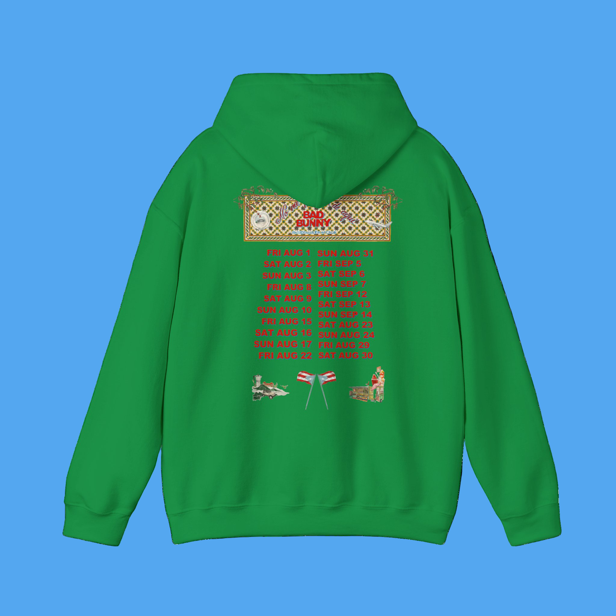 EXCLUSIVE - DTMF Green Concho Tour Dates Hoodie