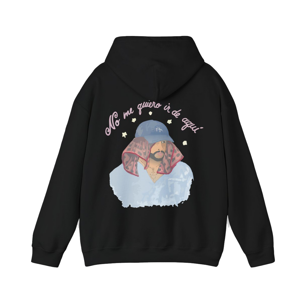 Bad Bunny No me quiero ir Hoodie Bad Bunny Merch | DTMF Merch