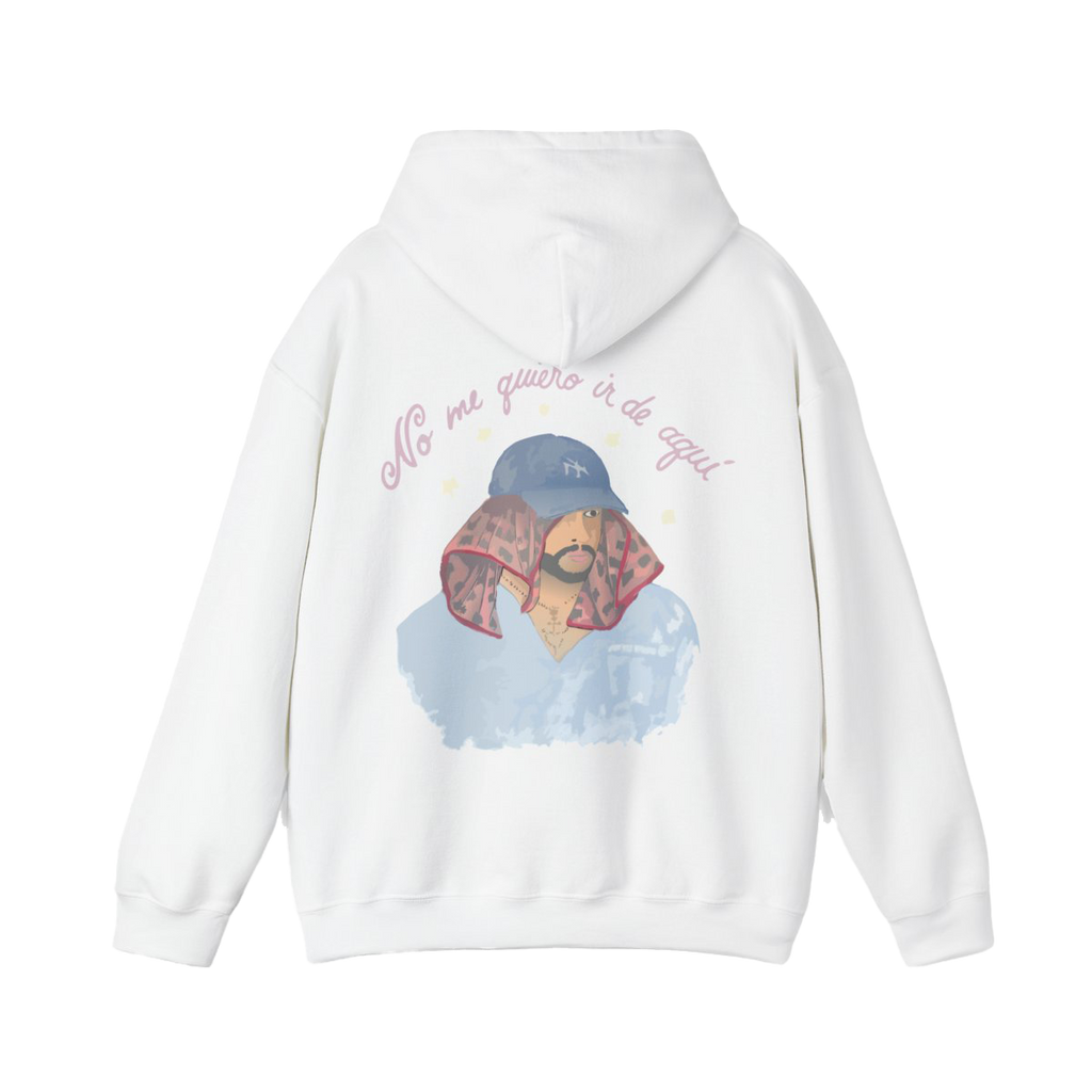 Bad Bunny No me quiero ir Hoodie Bad Bunny Merch | DTMF Merch