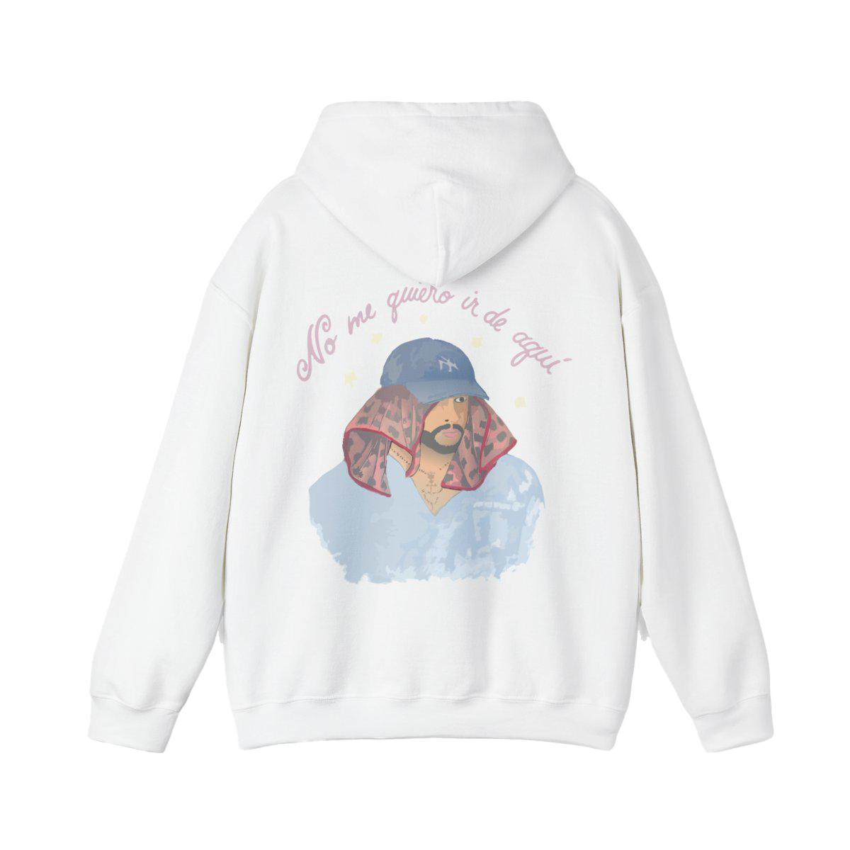 Bad Bunny No me quiero ir Hoodie Bad Bunny Merch | DTMF Merch