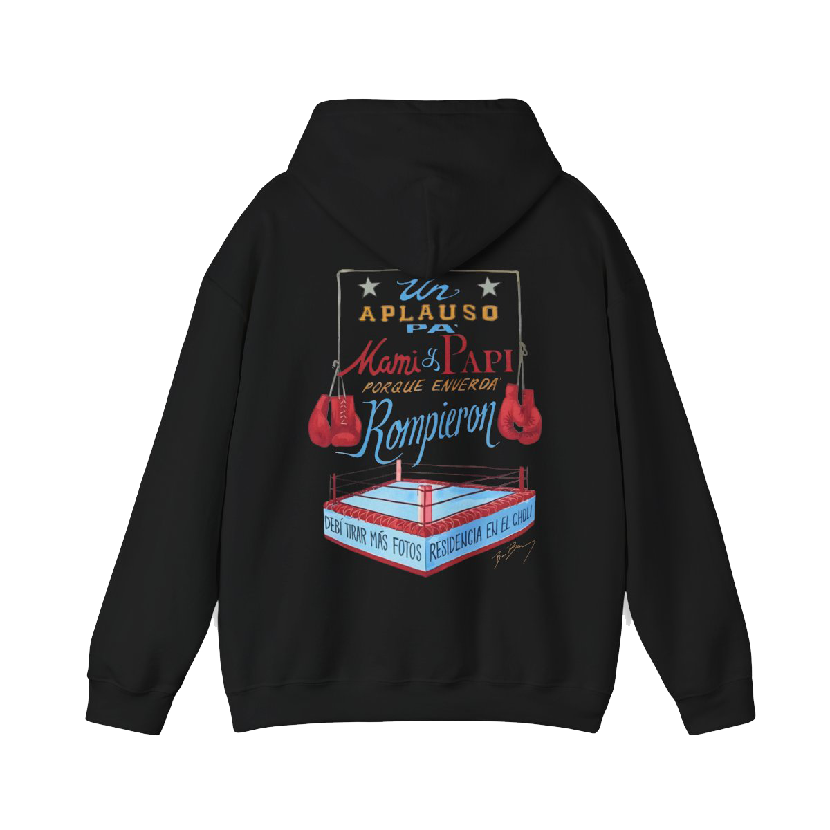 Bad Bunny Boxing Hoodie Bad Bunny Merch | DTMF Merch