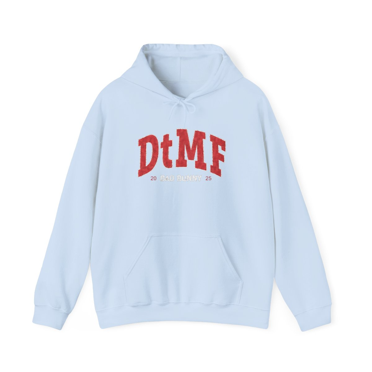 DTMF Merch - Red Blue Embroidery Hoodie