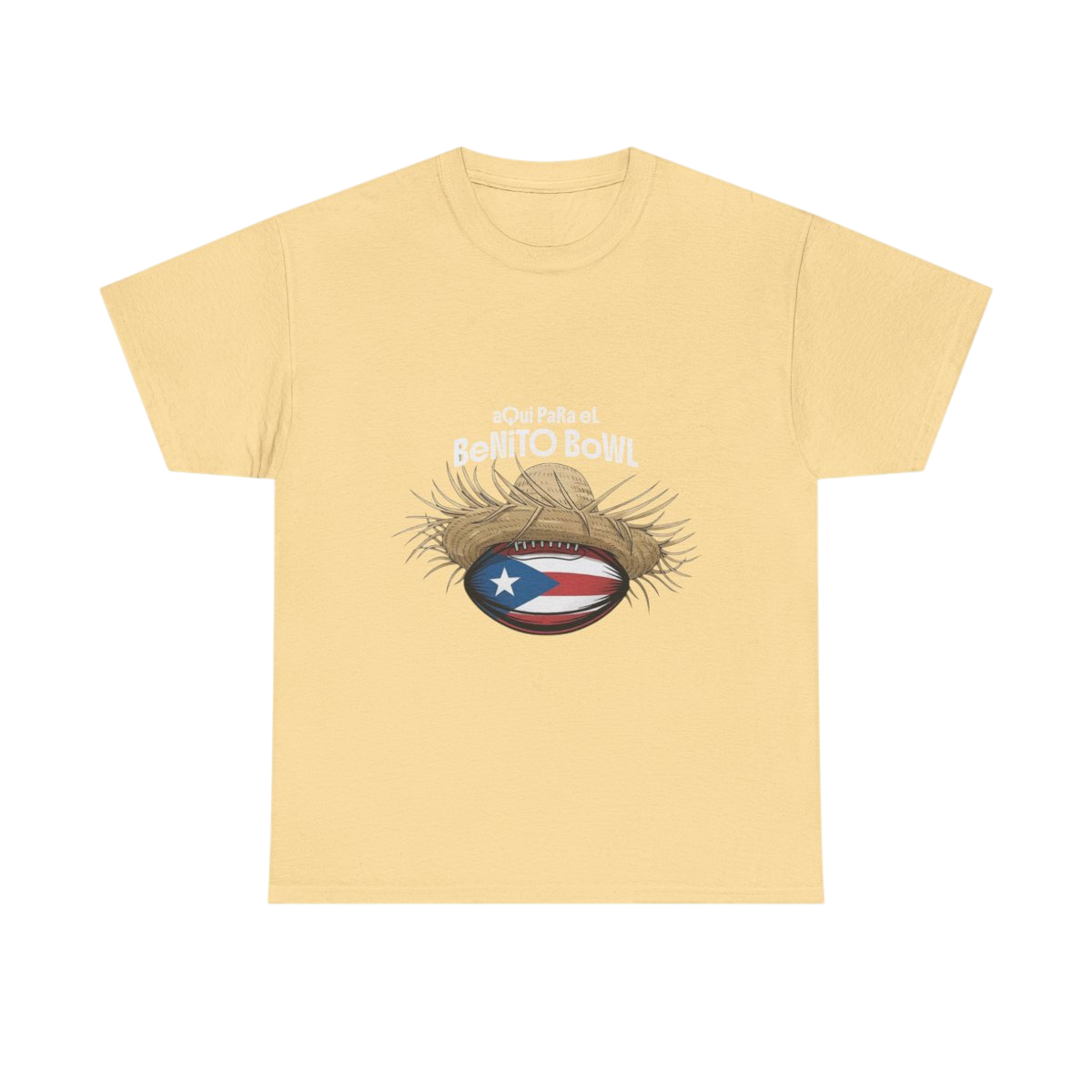 Bad Bunny Aqui Para el Benito Bowl T-Shirt | Bad Bunny Merch | DTMF Merch