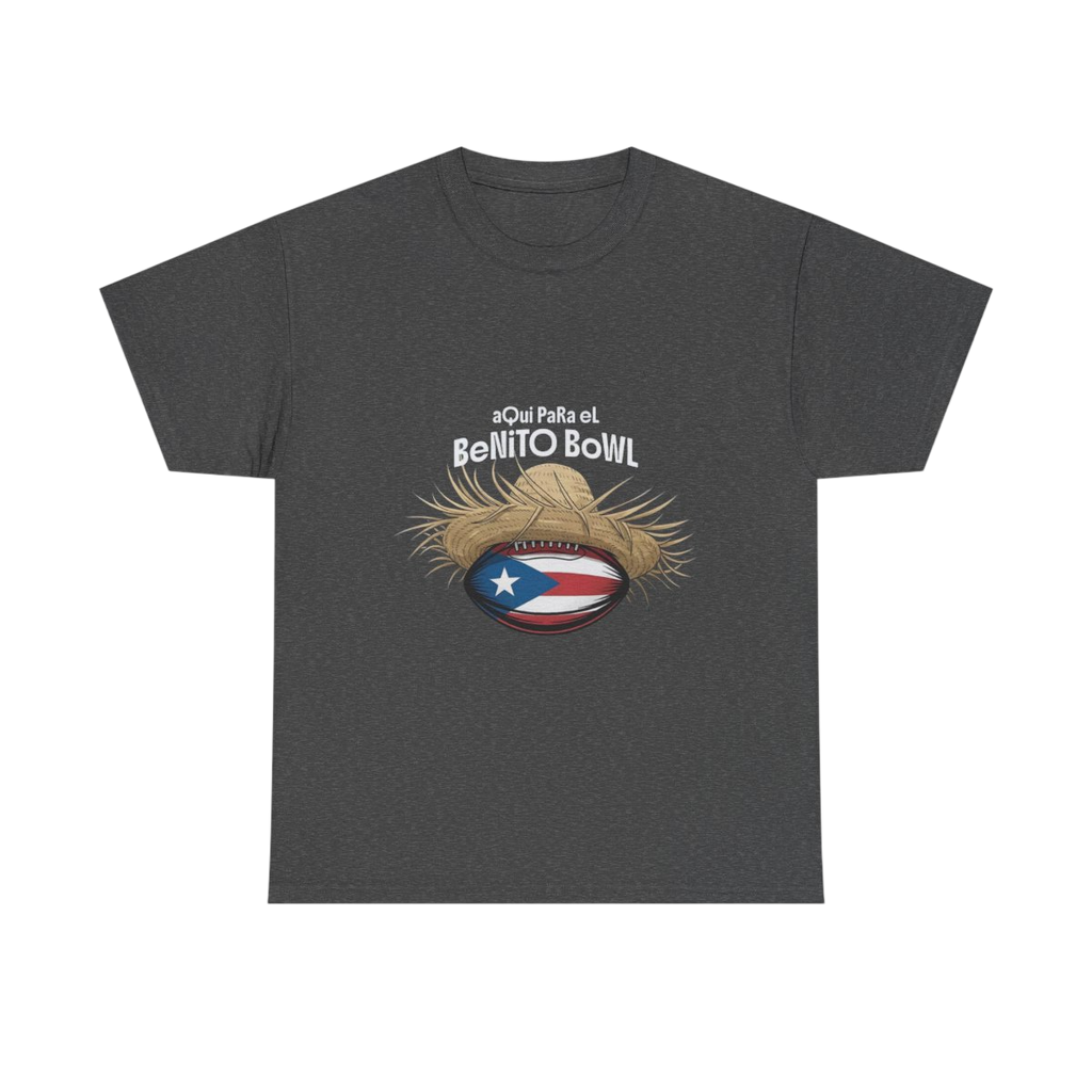 Bad Bunny Aqui Para el Benito Bowl T-Shirt | Bad Bunny Merch | DTMF Merch