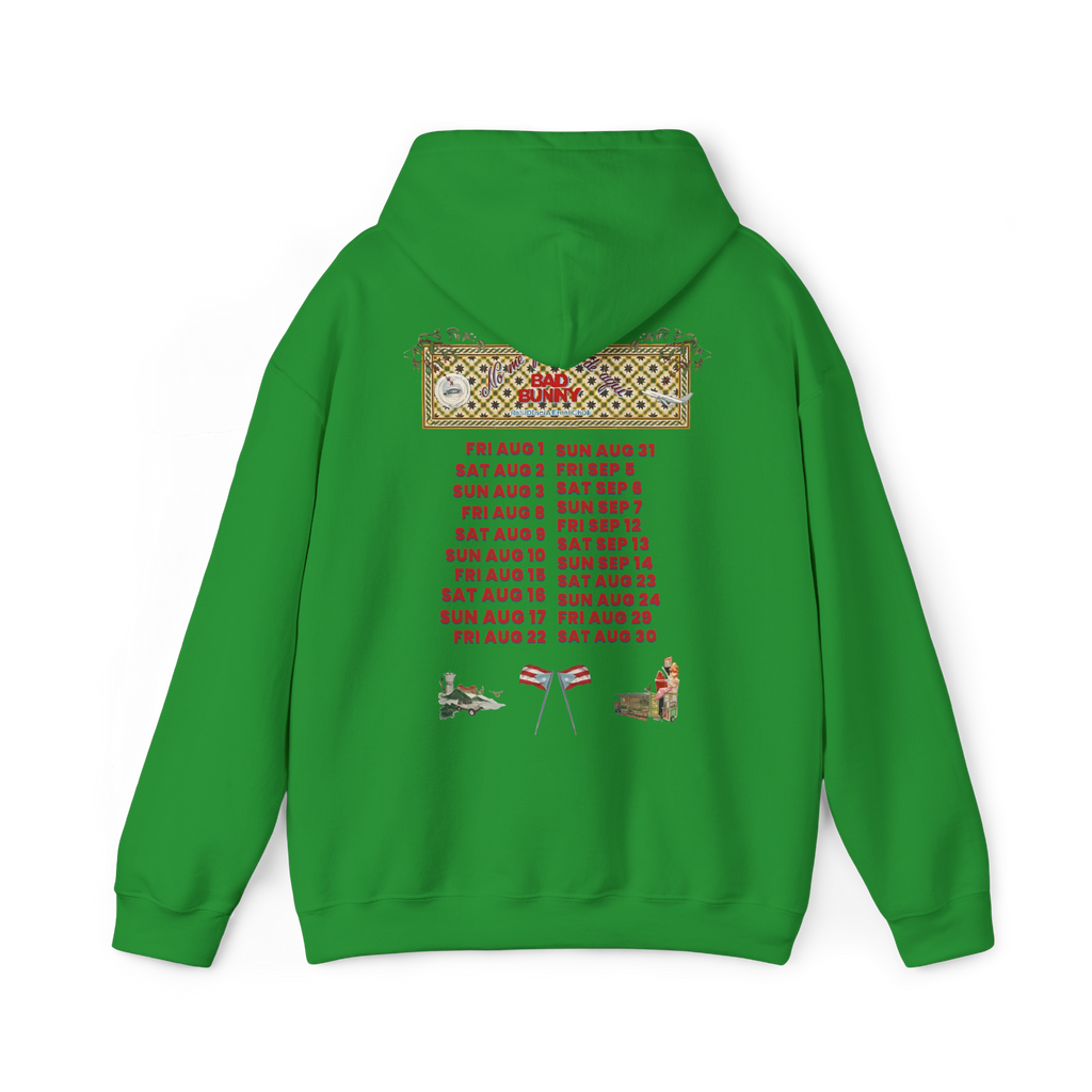 Bad Bunny Concho Tour Dates Hoodie Bad Bunny Merch | DTMF Merch