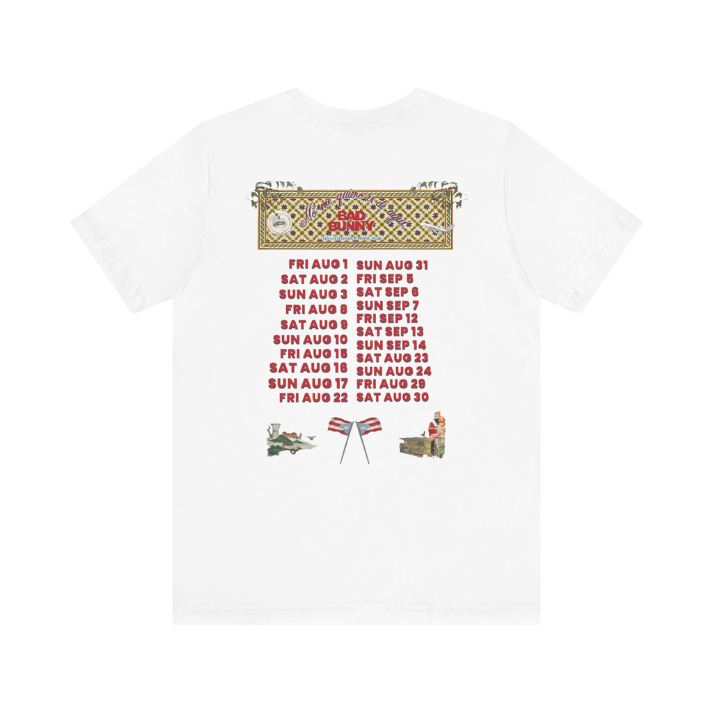 Bad Bunny Concho Tour Dates Tee Bad Bunny Merch | DTMF Merch