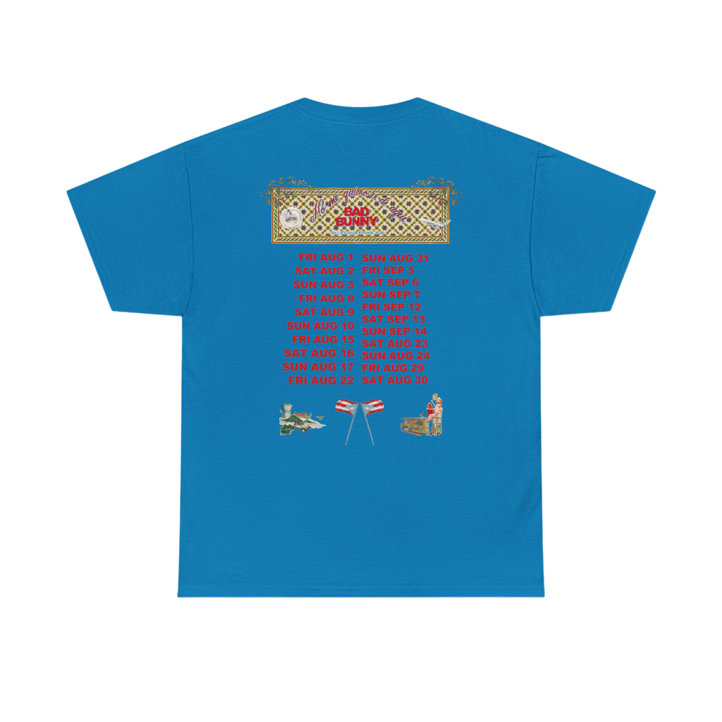 Bad Bunny Blue Concho Tour Dates T-Shirt Bad Bunny Merch | DTMF Merch