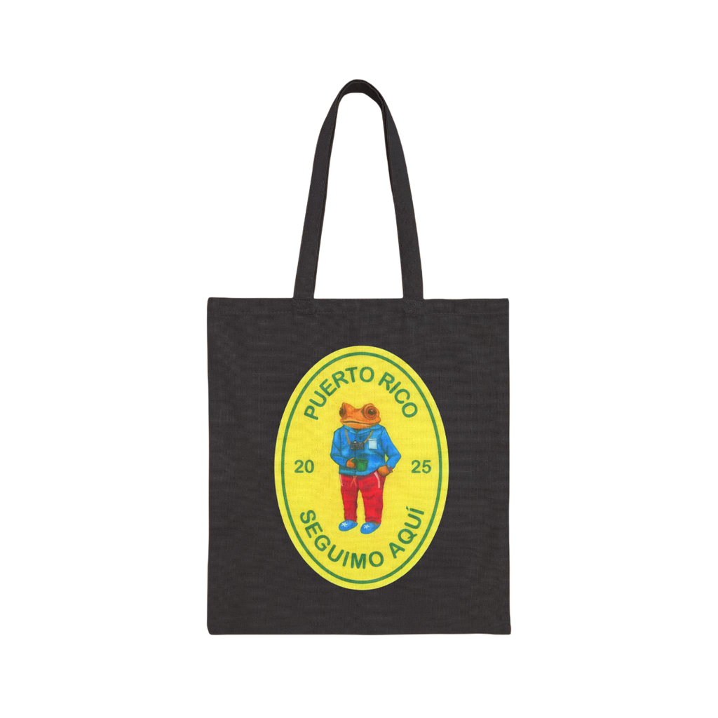 Bad Bunny Concho Tour Dates Black Tote Bag  | Bad Bunny Merch | DTMF Merch