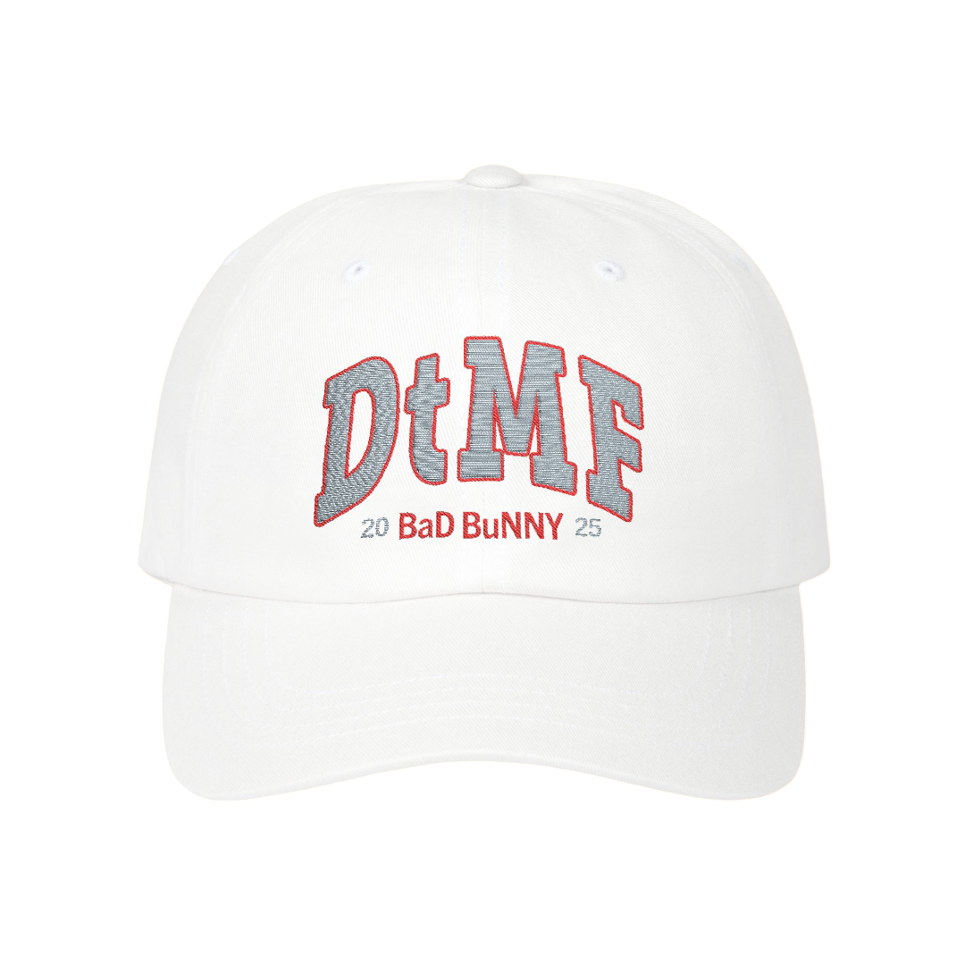 Bad Bunny Embroidered White Cap | Bad Bunny Merch | DTMF Merch
