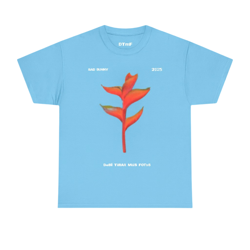 Bad Bunny Heliconia Tee Bad Bunny Merch | DTMF Merch