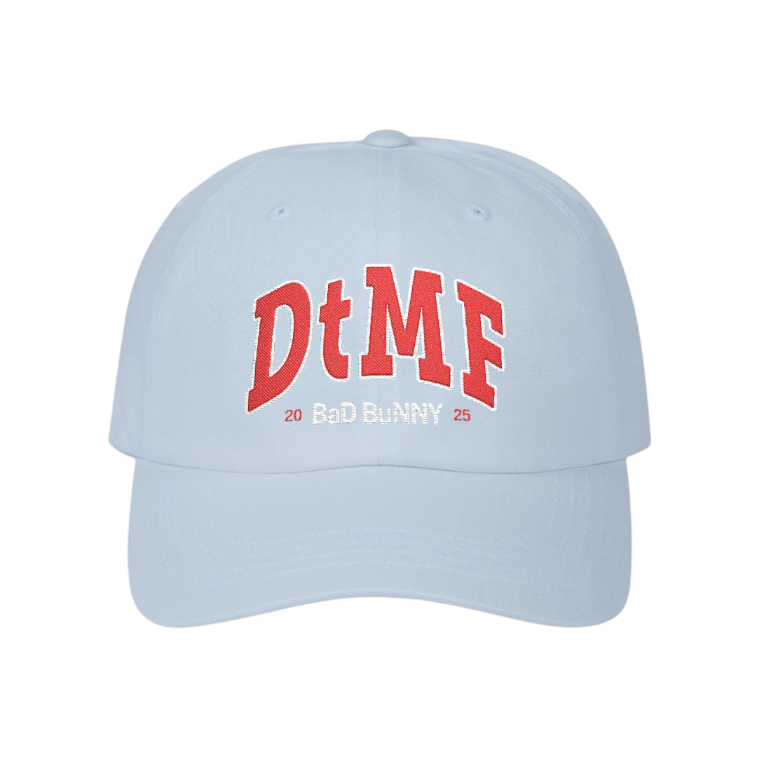 Bad Bunny Embroidered Light Blue Cap | Bad Bunny Merch | DTMF Merch
