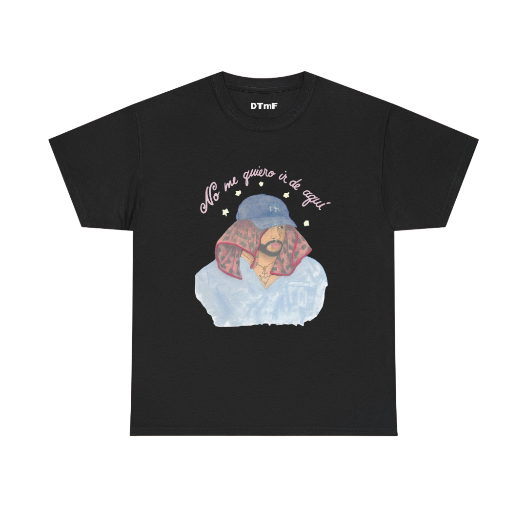 Bad Bunny No Me Quiro Black Tee Bad Bunny Merch | DTMF Merch