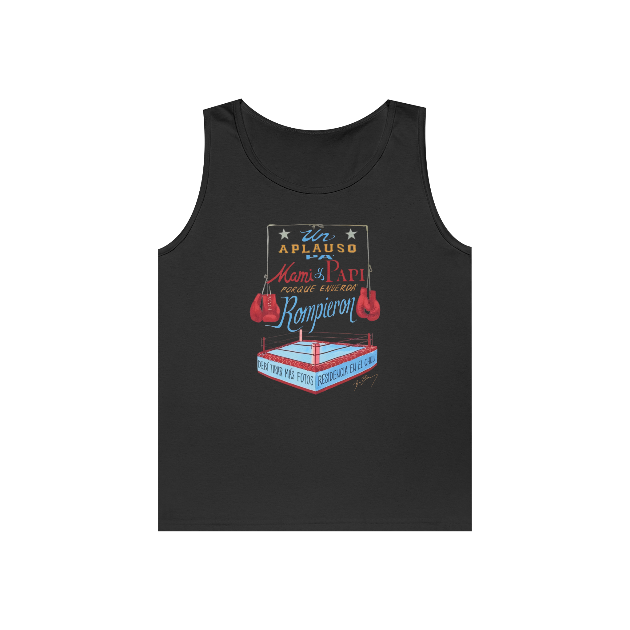 Bad Bunny Boxing Tank Top  Bad Bunny Merch | DTMF Merch