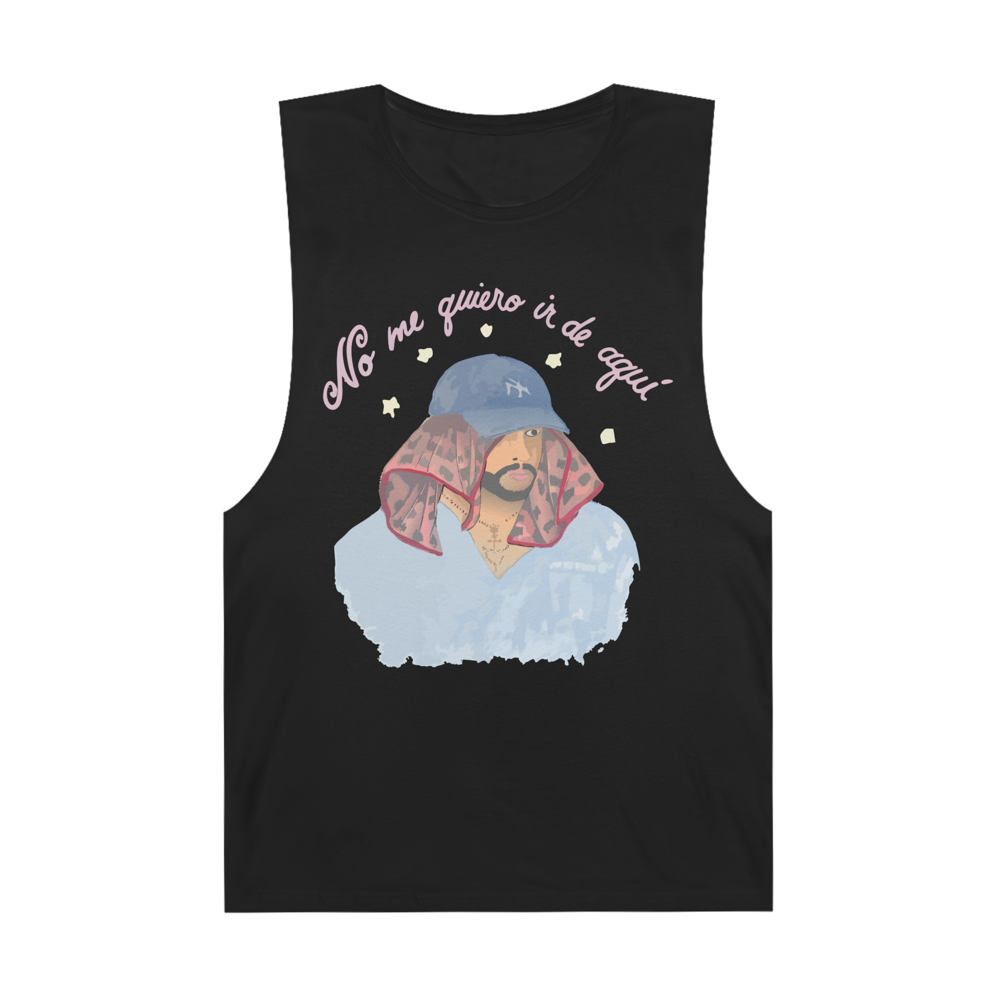Bad Bunny No Me Quiero Ir Tank Top Bad Bunny Merch | DTMF Merch