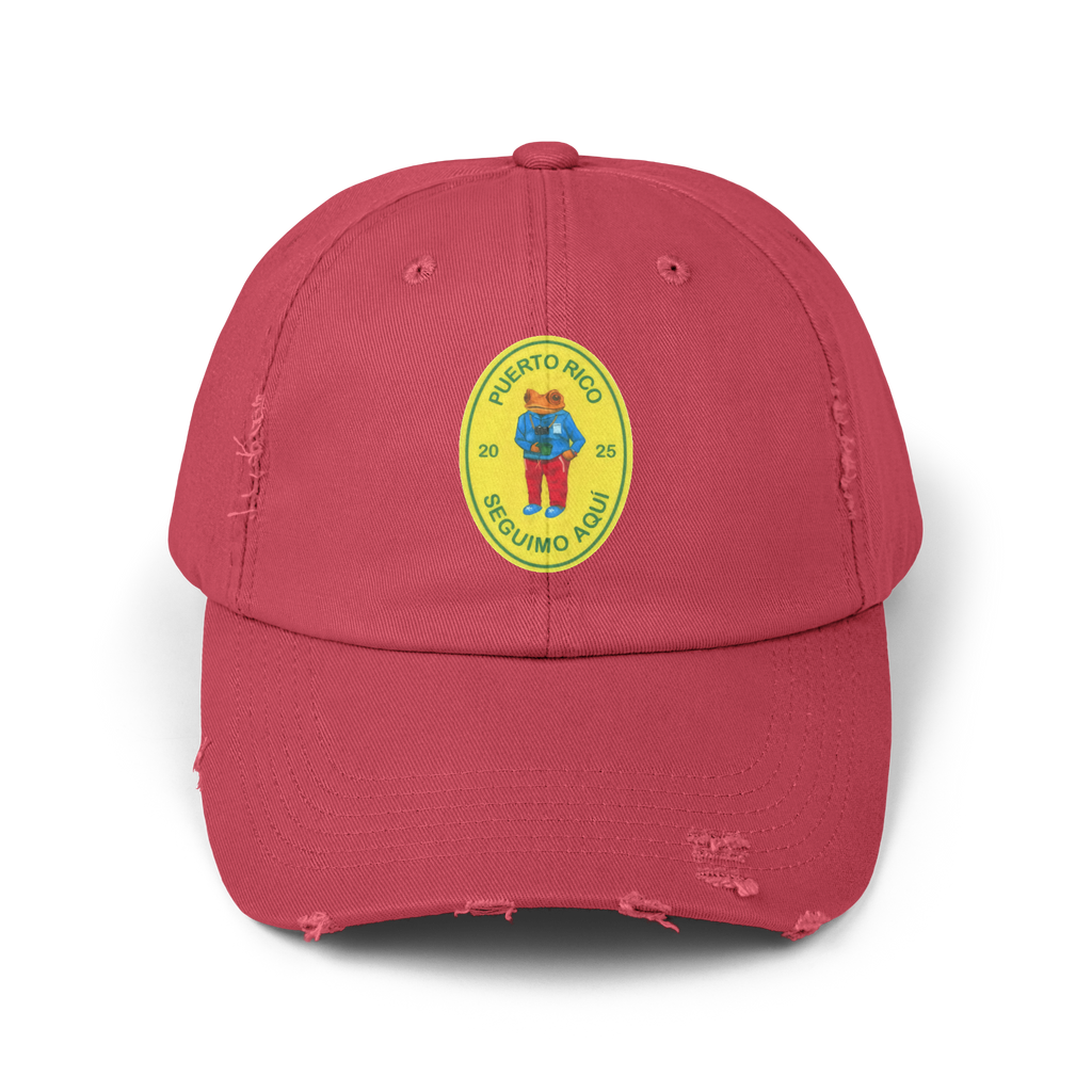 Bad Bunny Seguimo Aqui Concho Distressed Cap | Bad Bunny Merch | DTMF Merch
