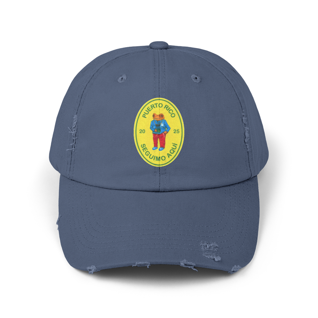 Bad Bunny Seguimo Aqui Concho Distressed Cap | Bad Bunny Merch | DTMF Merch