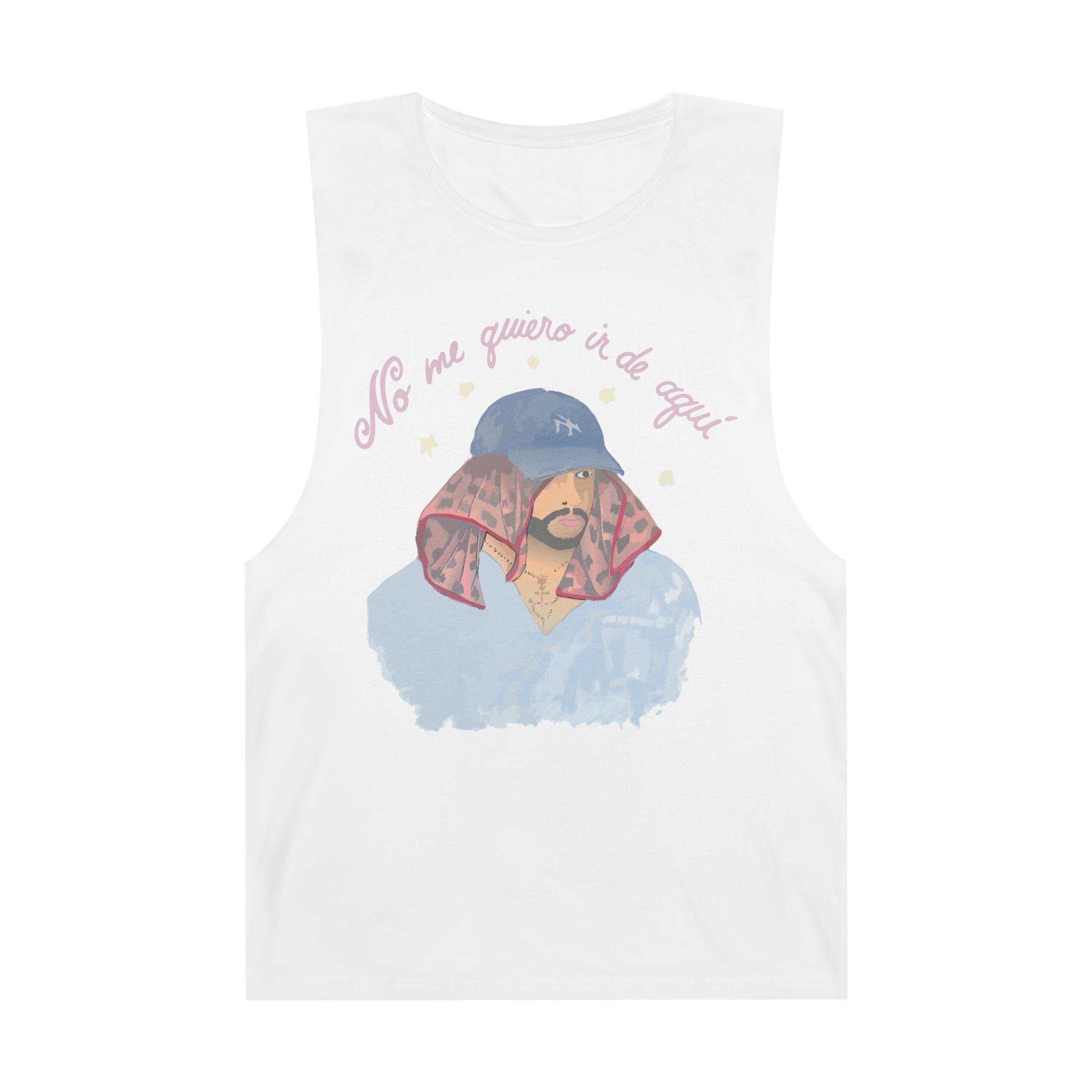 Bad Bunny No Me Quiero Ir Tank Top Bad Bunny Merch | DTMF Merch