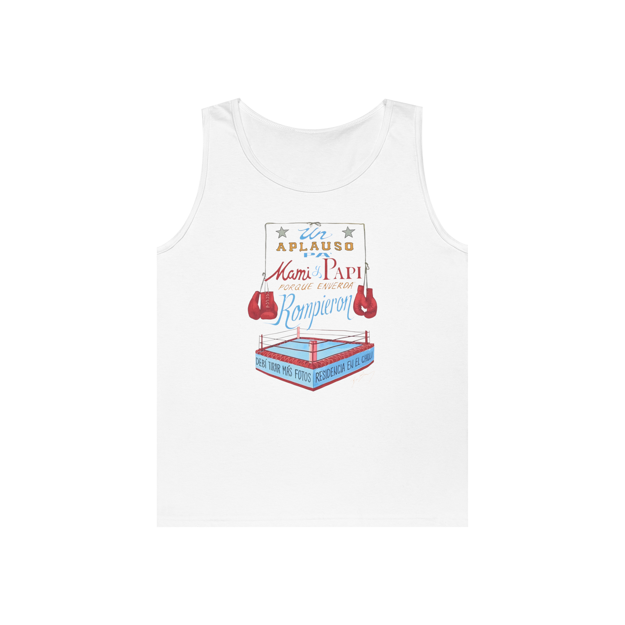 Bad Bunny Boxing Tank Top  Bad Bunny Merch | DTMF Merch