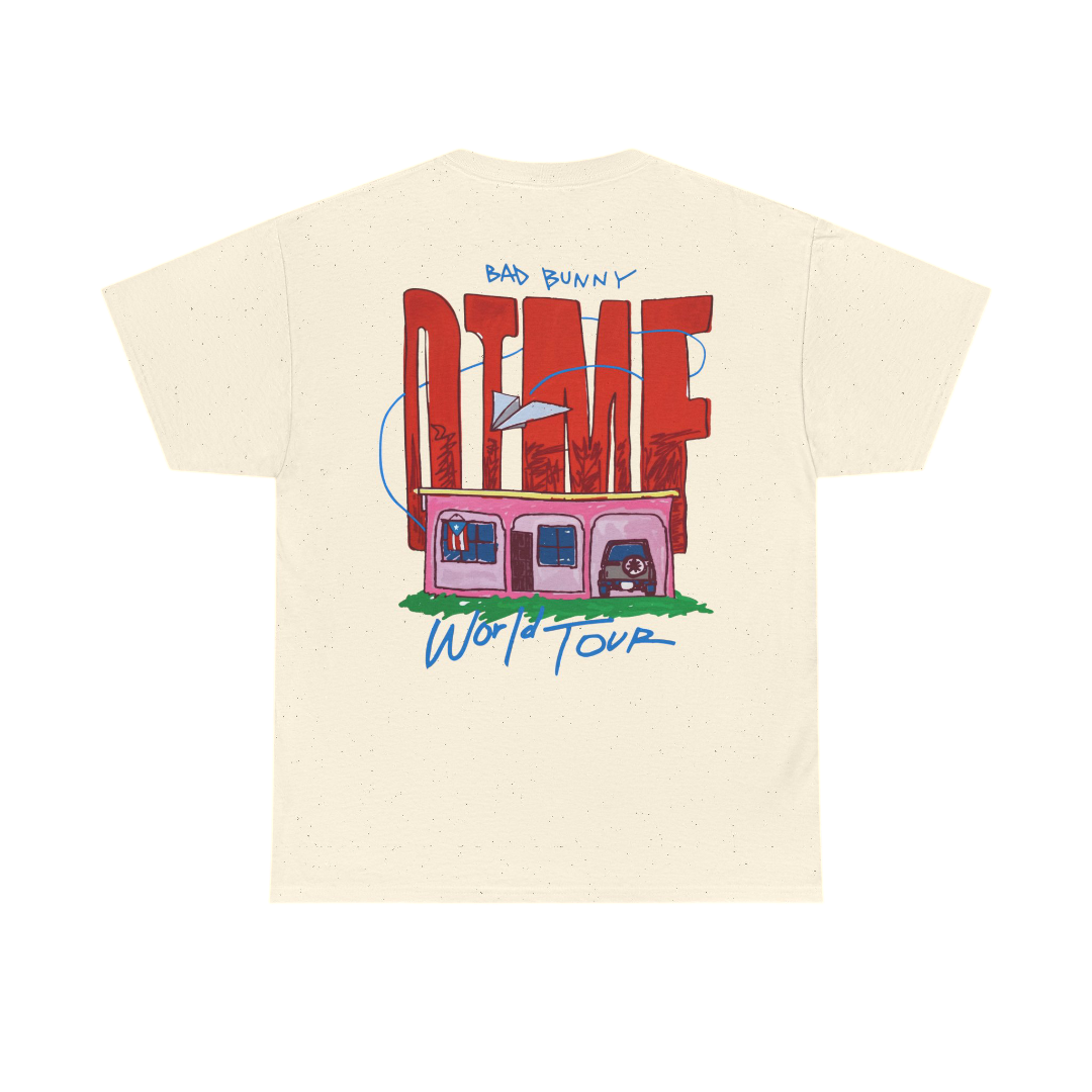 Bad Bunny World Tour Graphic Tee Bad Bunny Merch | DTMF Merch