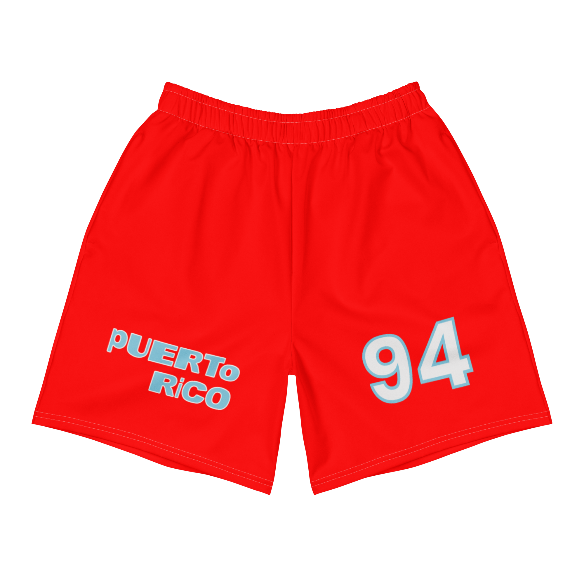 Bad Bunny PR 94 Red Shorts  Bad Bunny Merch | DTMF Merch