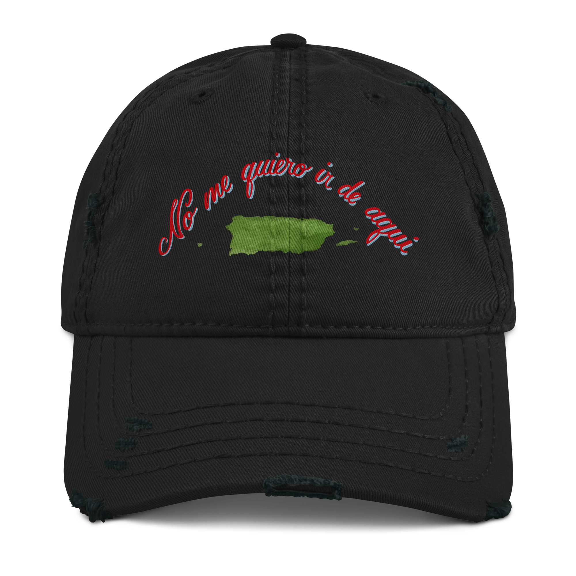 No Me Quiero Ir Distressed Hat