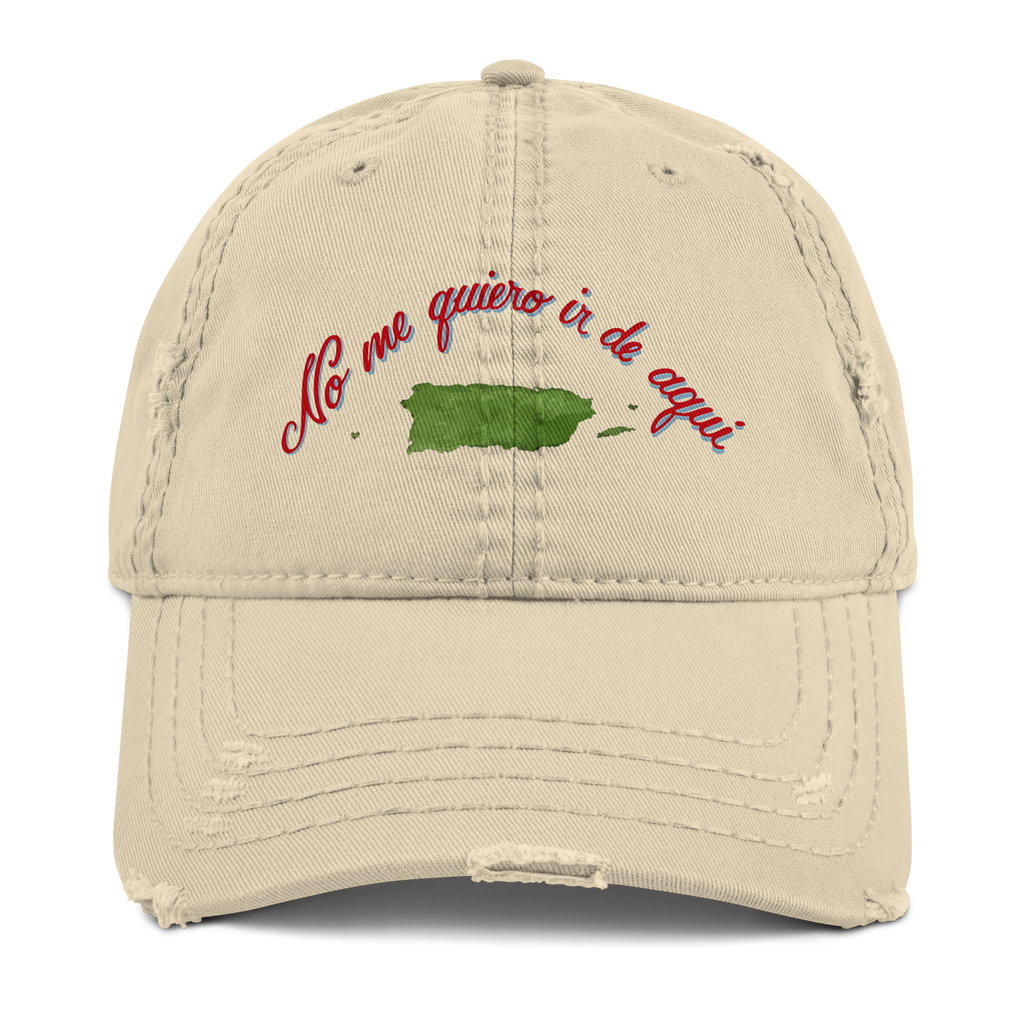 No Me Quiero Ir Distressed Hat