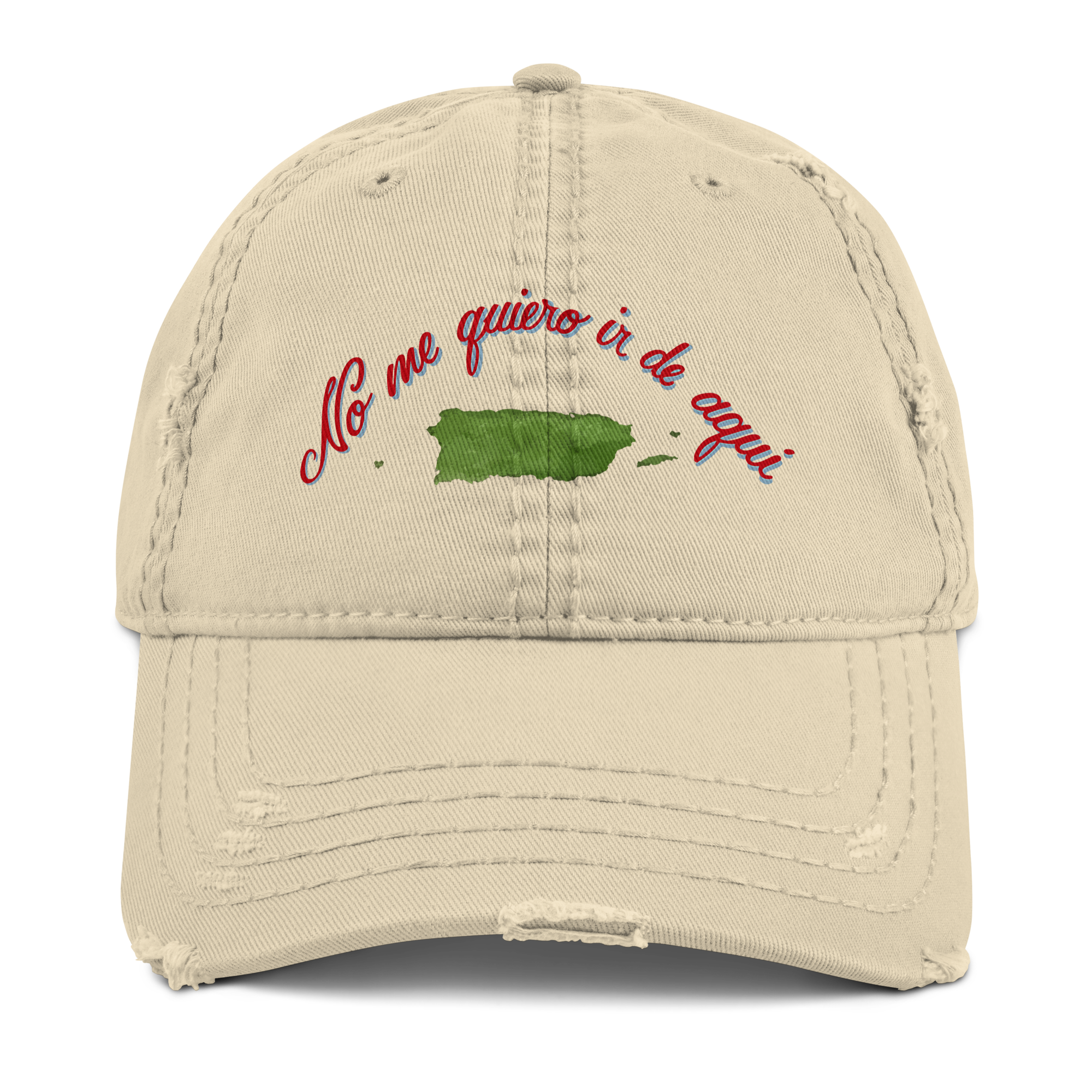 No Me Quiero Ir Distressed Hat