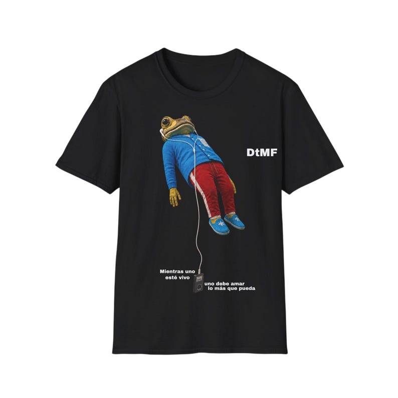 Bad Bunny Frog DTMF "Mientras uno está vivo uno debe amar los más que peda" T-Shirt | Bad Bunny Merch | DTMF Merch